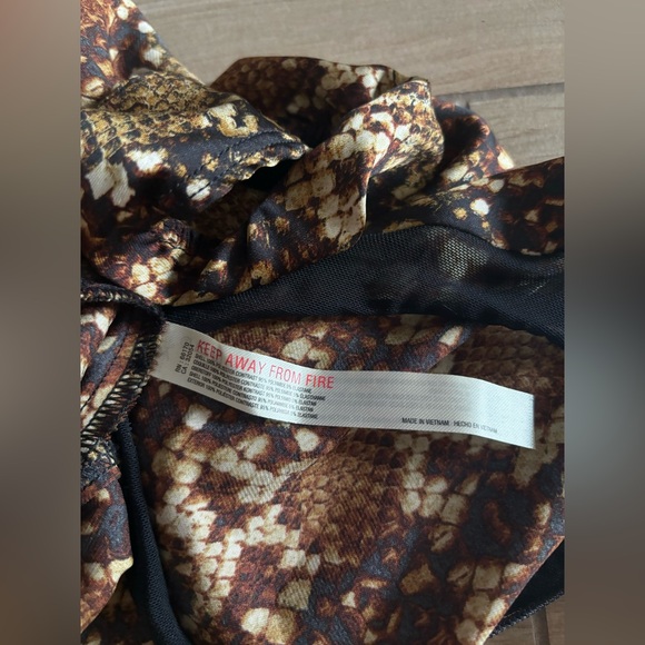 NWOT Nights Out snake print bodysuit by Intimately Free People - Picture 7 of 8